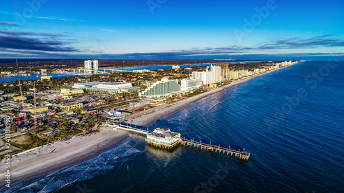 Aerial View of Daytona Beach, Florida FL photo