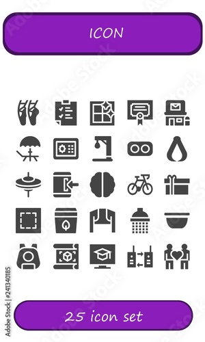 Vector icons pack of 25 filled icon icons