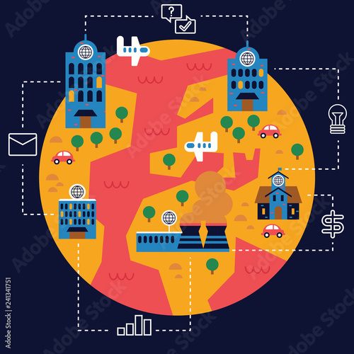 Multi National International Operation Business