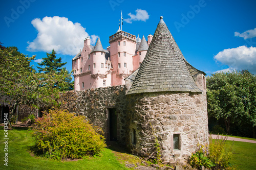 Scottish castle well preserved for tourists.