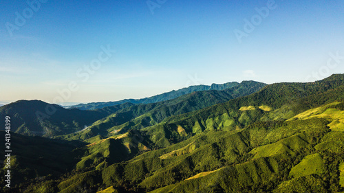 High angle view of landscape    Mountain in  Nan province Thailand © meen_na