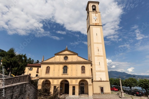 Catholic church in Conte, Oggebbio, Lago Maggiore, Verbano-Cusio-Ossola province, Piedmont region, Italy, Europe