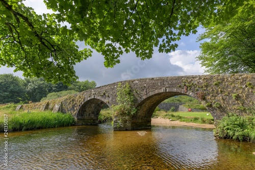 Old Stone Bridge, Two Bridges, Princetown, Dartmoor NP, England, Great Britain photo