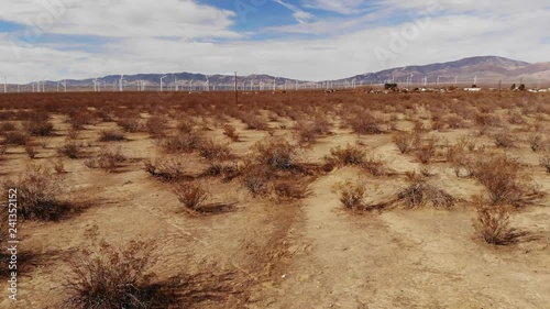 aerial of Mojave desert photo