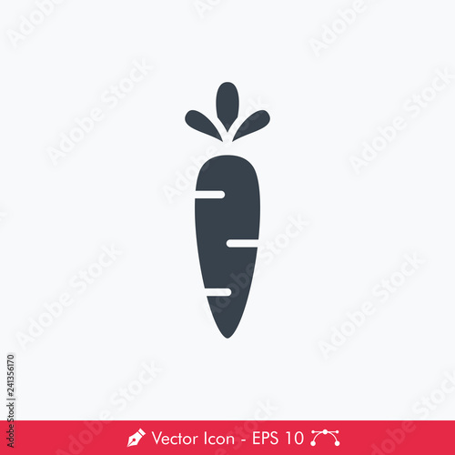 Carrot Icon / Vector