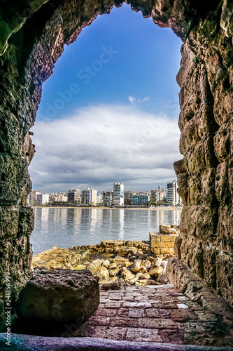 Obraz na płótnie Sidon Crusaders Sea Castle 08 w salonie