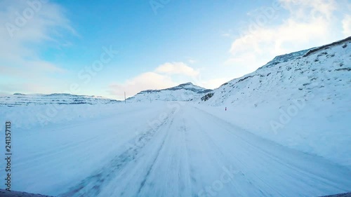 Traveling in the countryside in the Faroe Islands