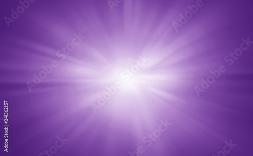 Abstract purple rays star light exploding banner burst background.
