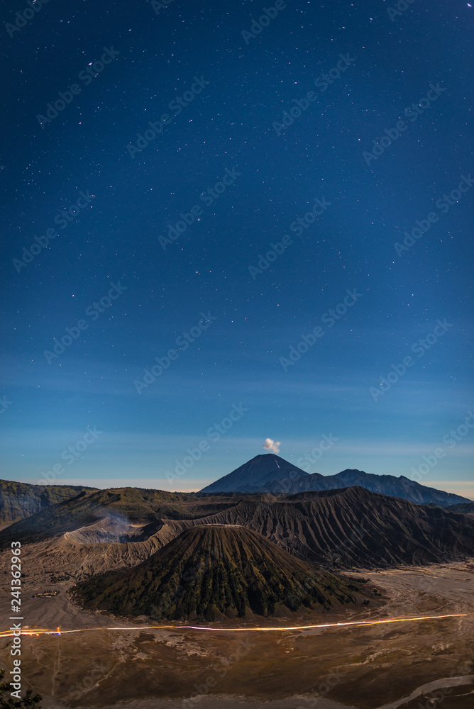 View of Bromo mountain in Indonesia