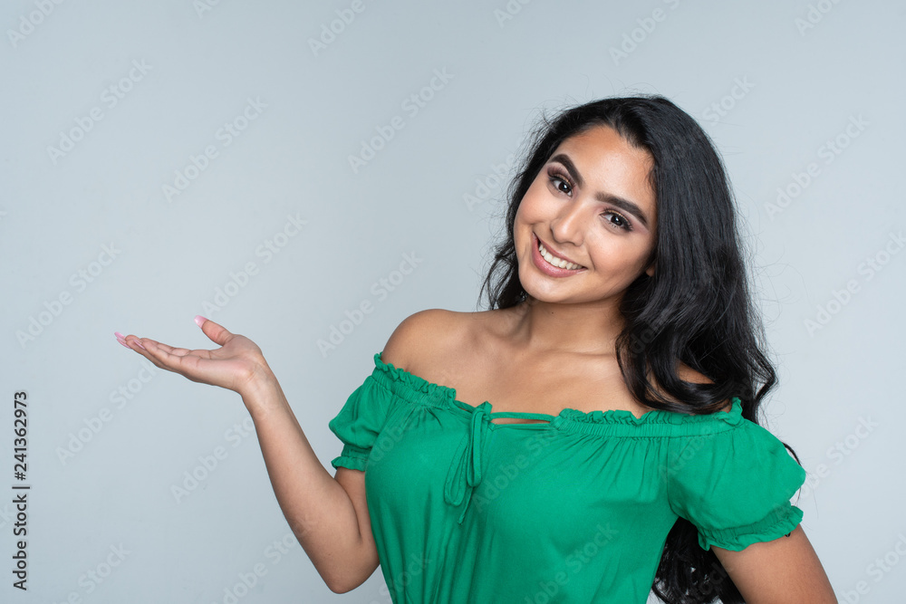 Teen Girl In Green Shirt