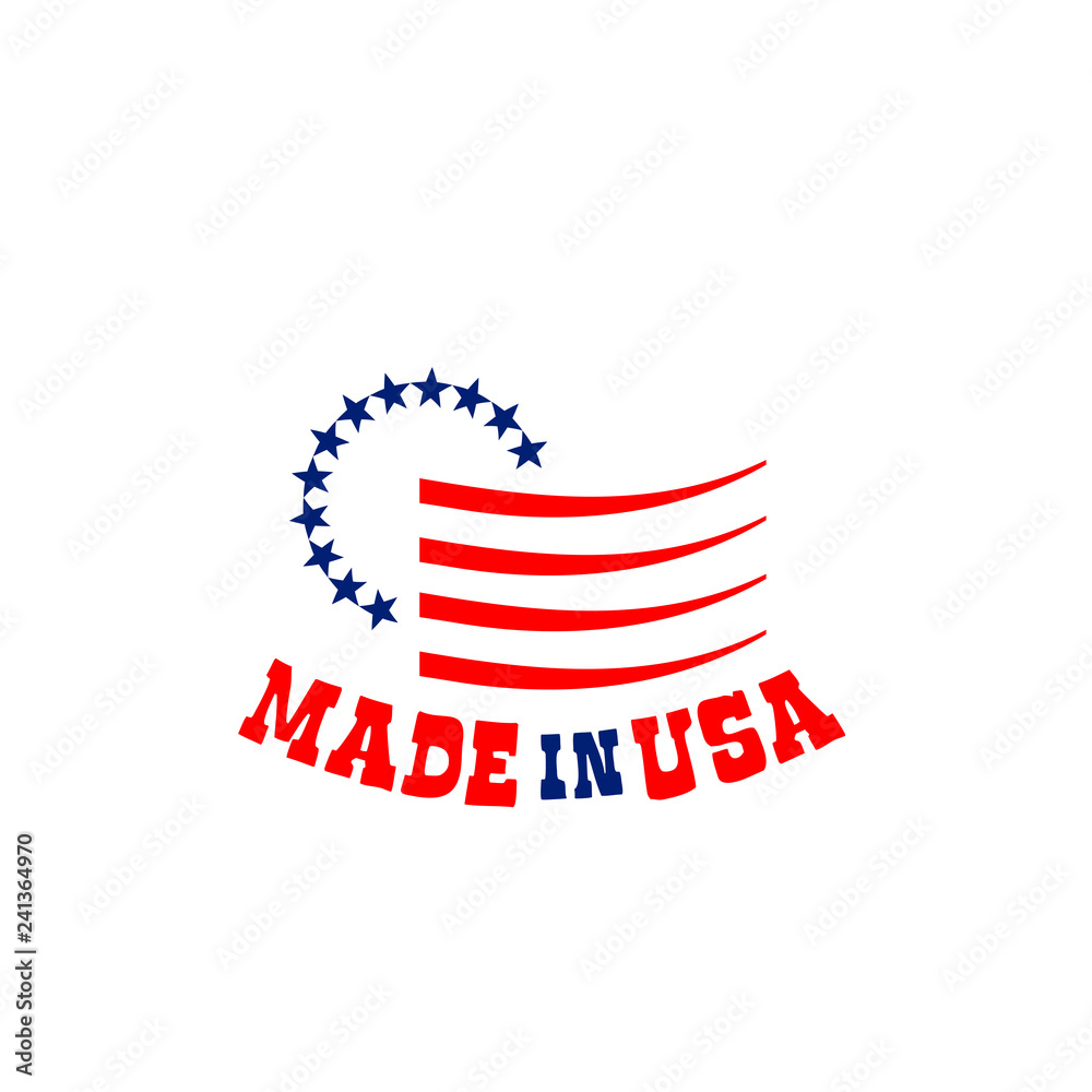 Obraz premium Emblem with stars Made in USA