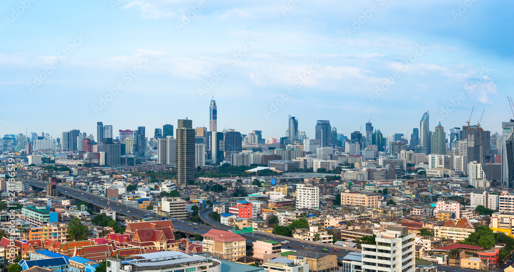 Beautiful cityscape of modern building in Bangkok business center is the capital of Thailand Beautiful cityscape of modern building in Bangkok business center is the capital of Thailand