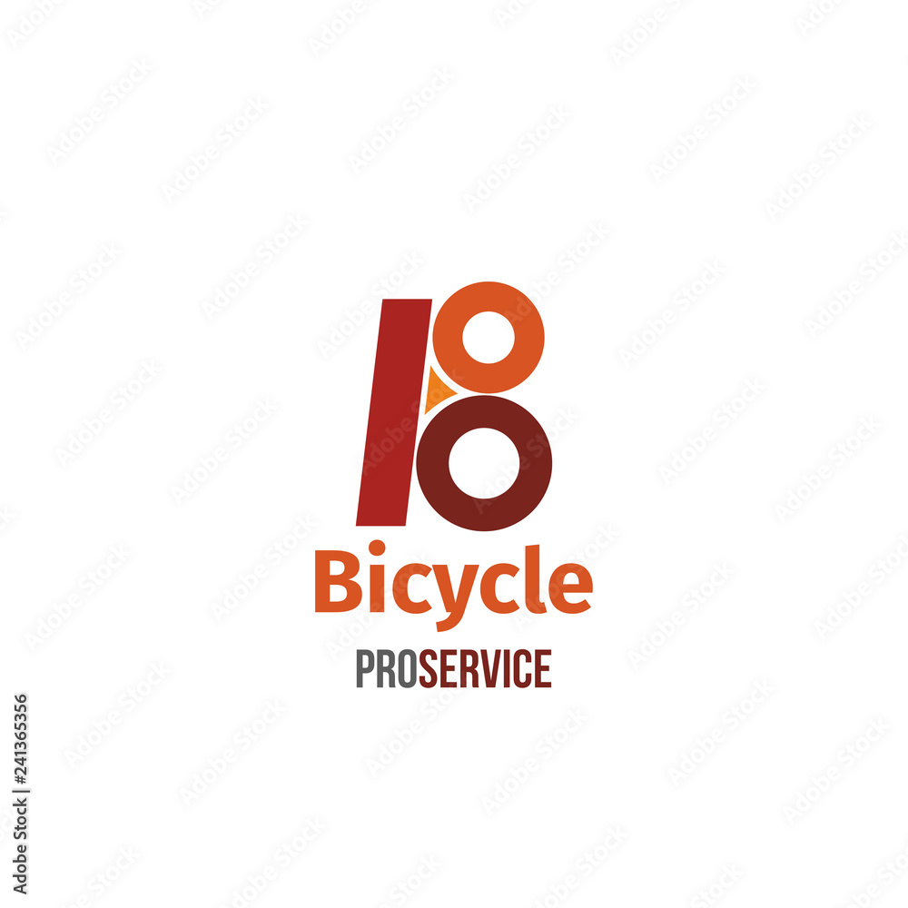 Bicycle pro service vector letter B icon Bicycle pro service vector letter B icon