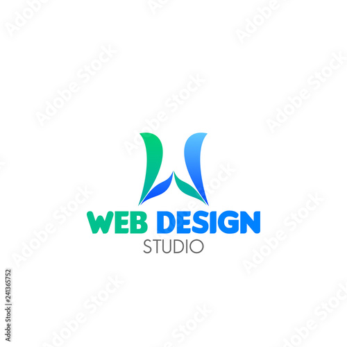 Web design studio emblem