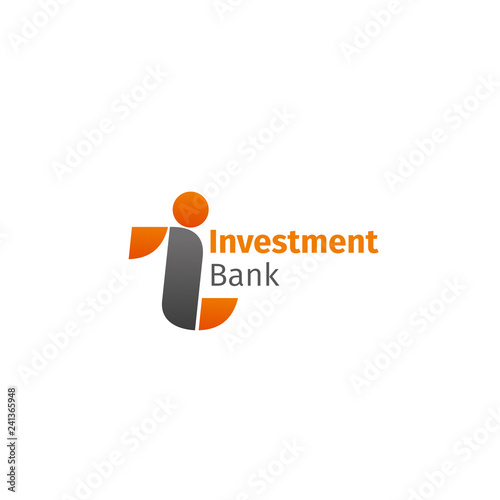Vector sign for investment bank