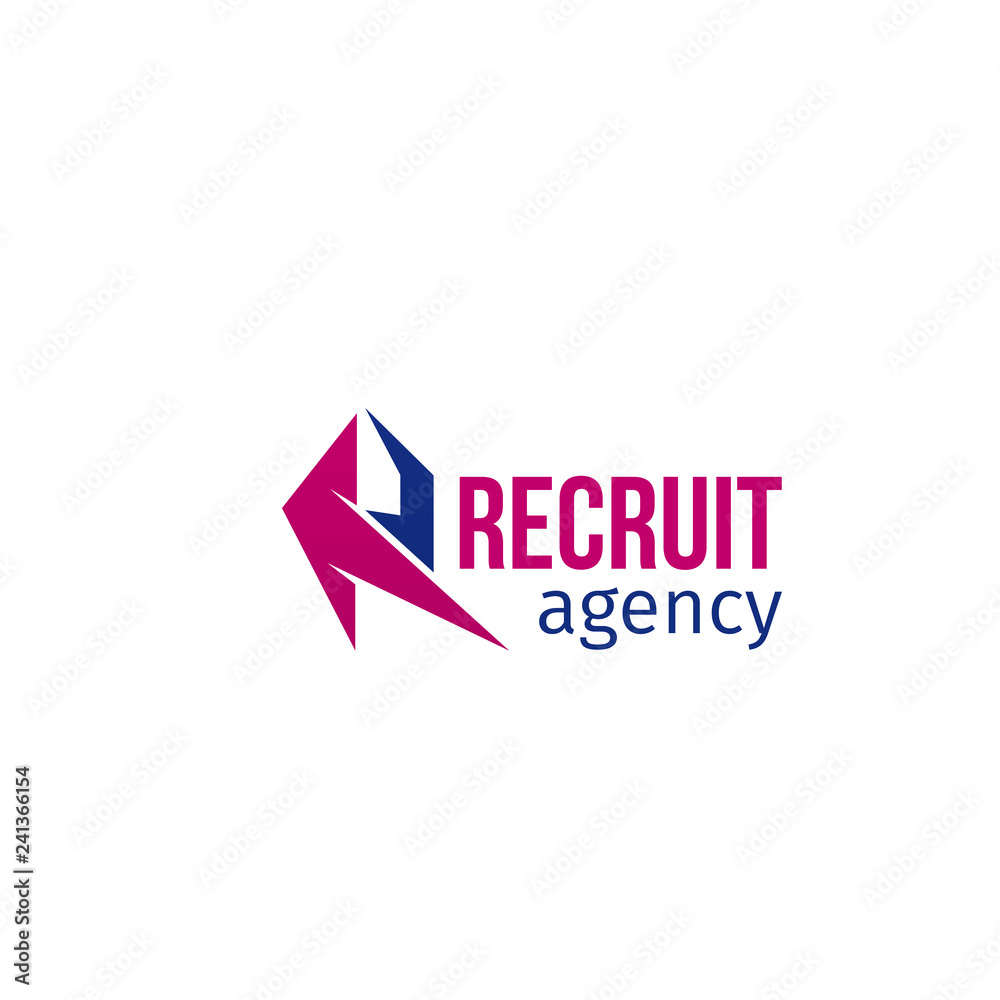 Recruit agency vector icon Recruit agency vector icon
