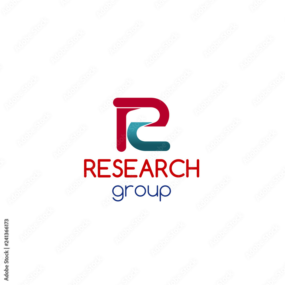 Research group vector sign Research group vector sign