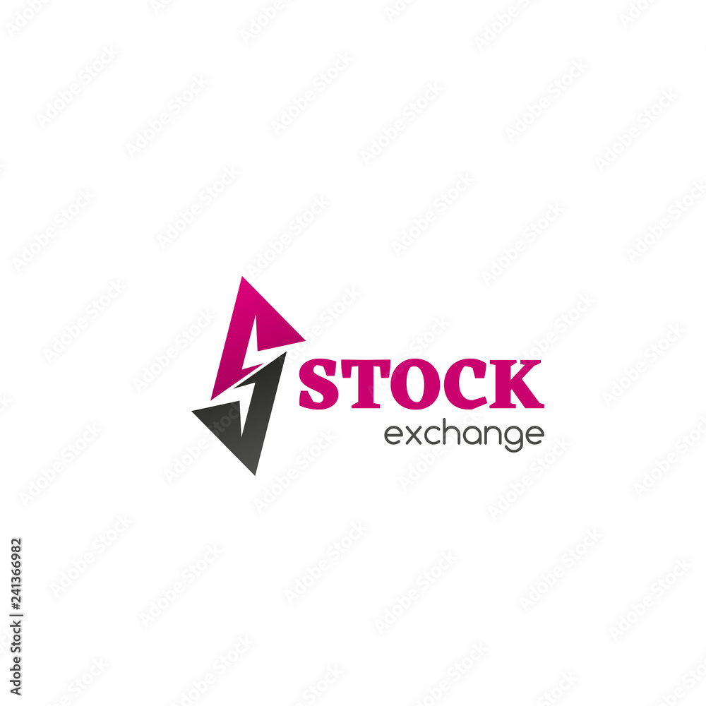 Stock exchange vector badge