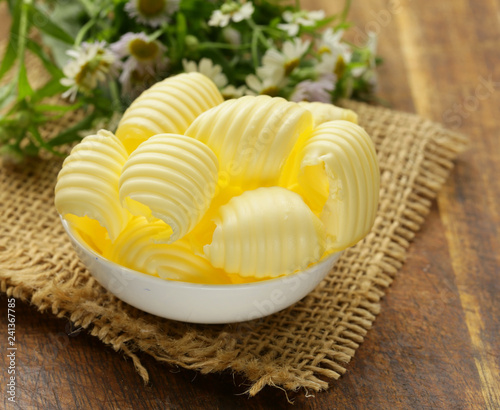 Fresh yellow dairy butter