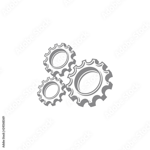 Gear mechanical logo design icon vector
