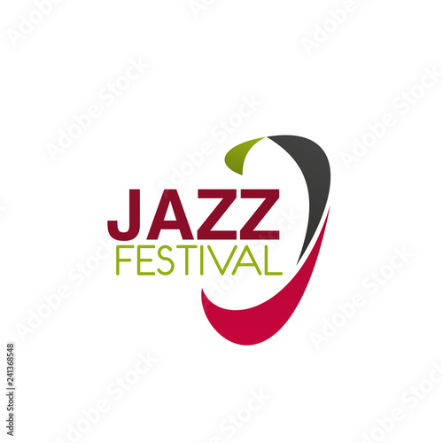 Photography J letter vector icon for jazz music festival