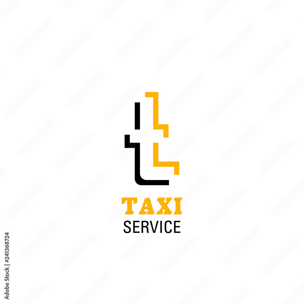 T letter vector icon for taxi service T letter vector icon for taxi service