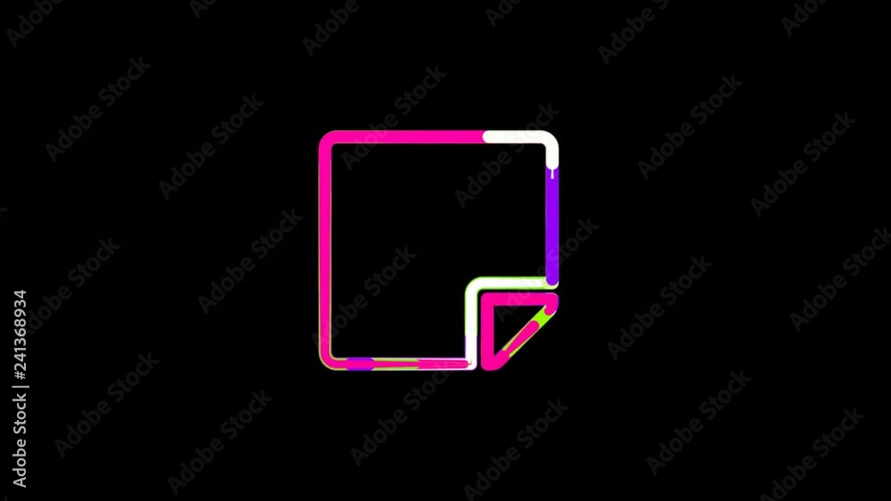 Circles gather in symbol sticky note. After it crumbles in a line and moves to the camera. Alpha channel black Circles gather in symbol sticky note. After it crumbles in a line and moves to the camera. Alpha channel black