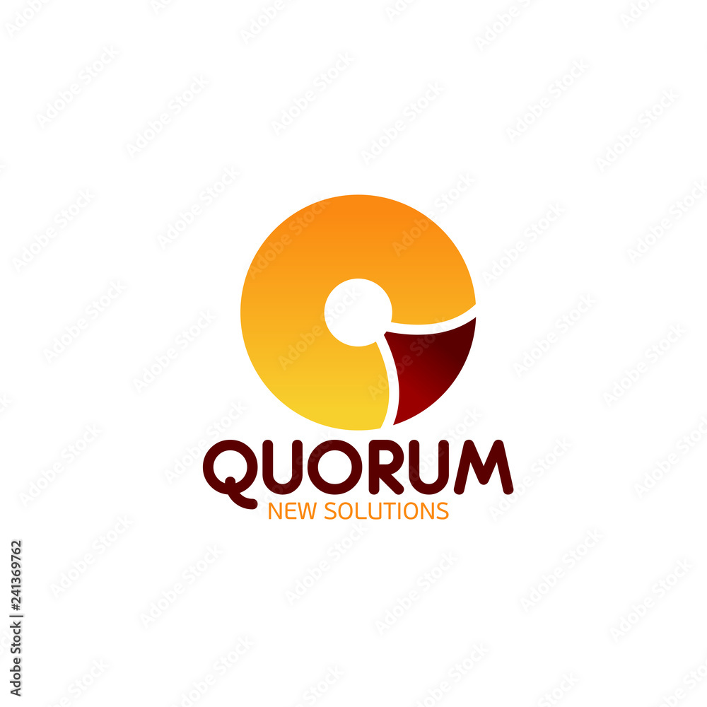 Quorum icon for business meating theme design Quorum icon for business meating theme design