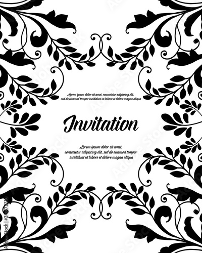 Wallpaper Mural Design for invitation wedding or greeting cards floral hand draw Torontodigital.ca