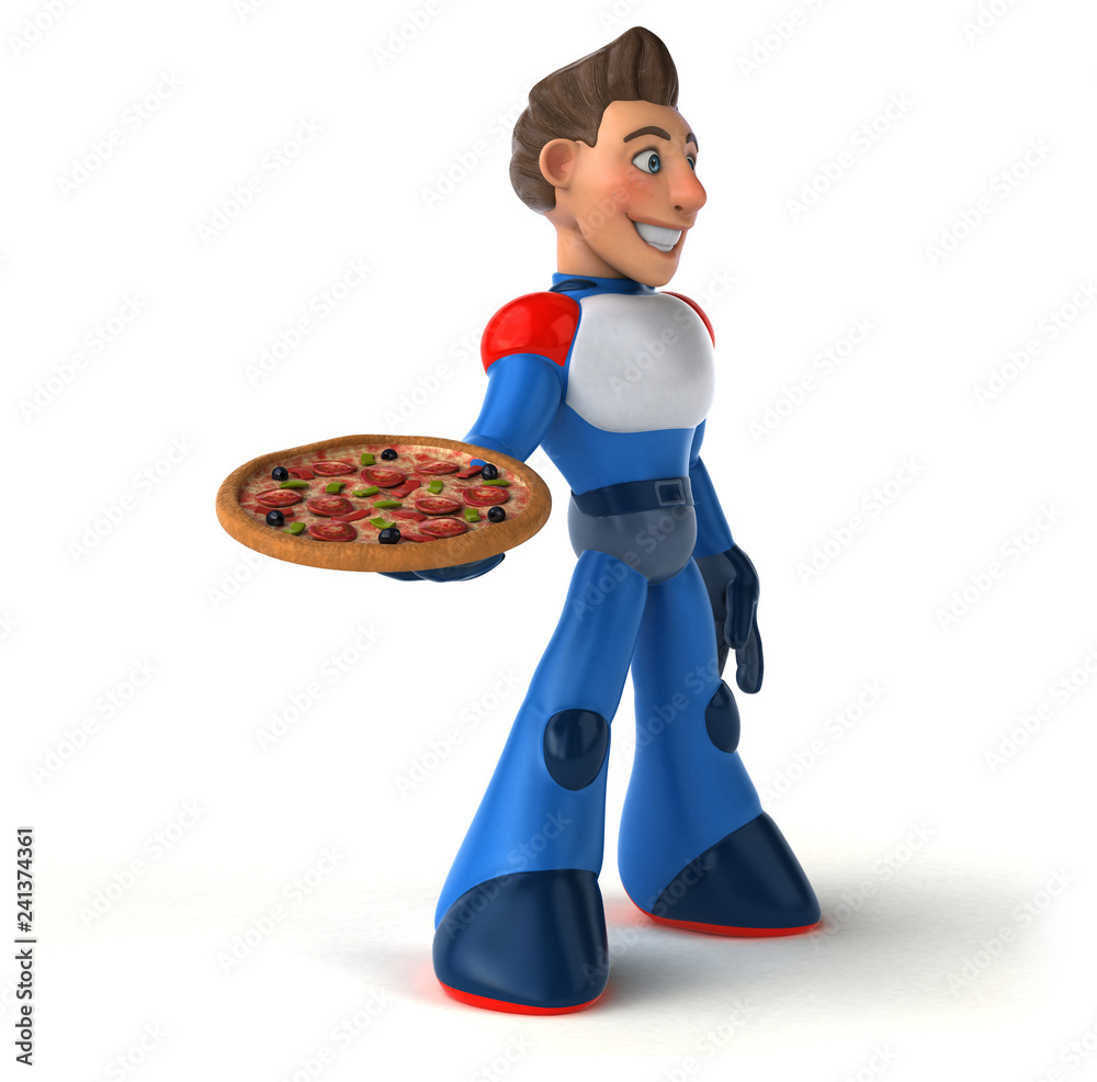 Super modern superhero - 3D Illustration Super modern superhero - 3D Illustration