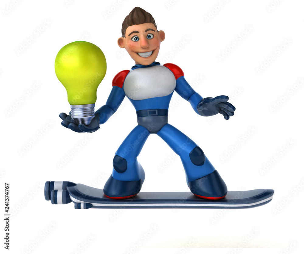 Super modern superhero - 3D Illustration Super modern superhero - 3D Illustration