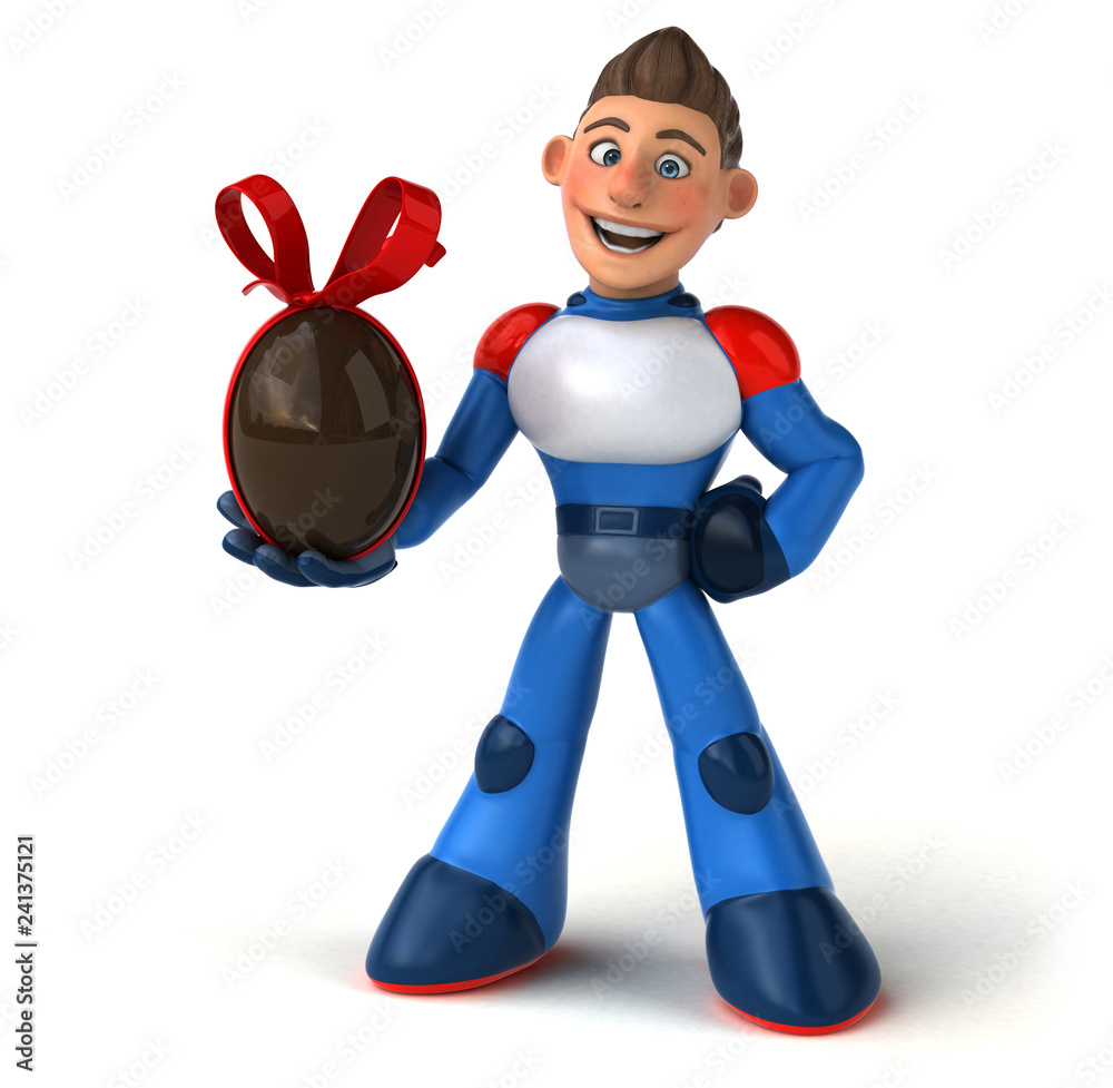 Super modern superhero - 3D Illustration Super modern superhero - 3D Illustration