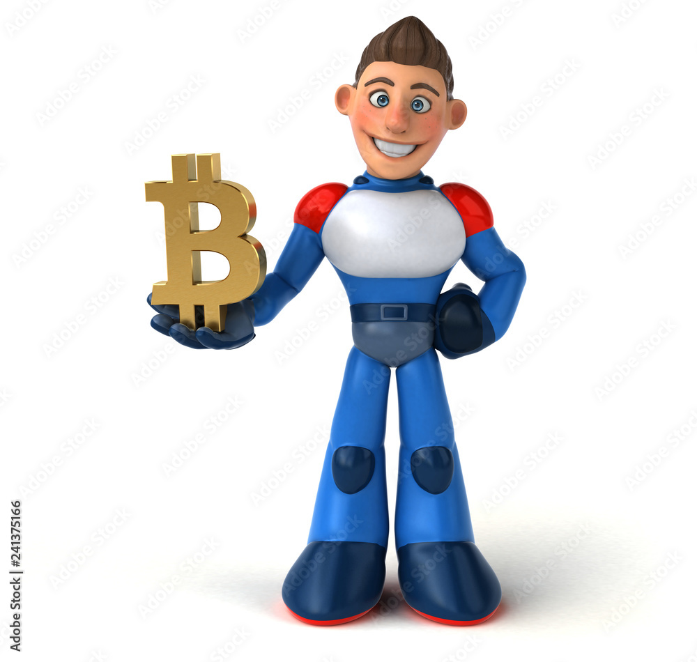 Super modern superhero - 3D Illustration Super modern superhero - 3D Illustration