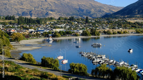 Canvastavla Wanaka marina & lakefront, Summer, Wanaka, New Zealand
