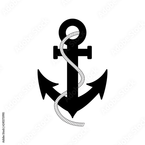 ship anchor vector design