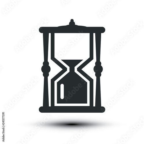 Sandclock Icon. Vector Hourglass Symbol.