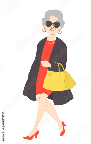 Senior Woman Fashion Clothe...