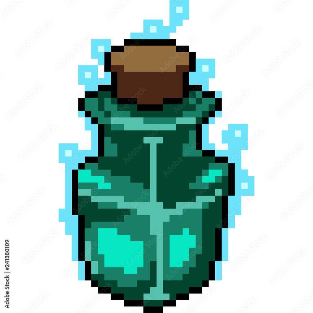 vector pixel art potion bottle vector pixel art potion bottle