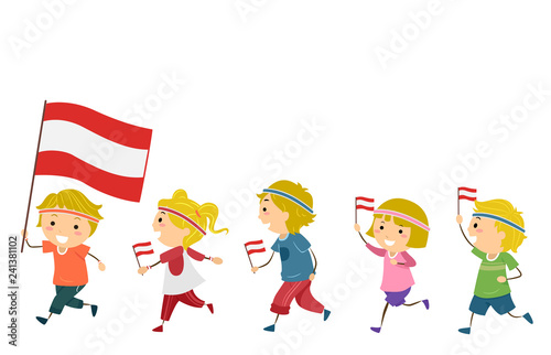 Stickman Kids Austria National Day Fitness Parade