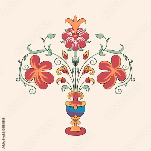 Vintage flourish ornament illustration