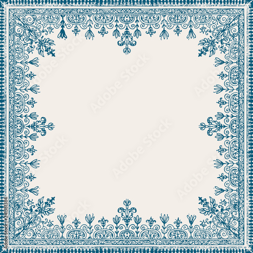 Vintage flourish ornament illustration
