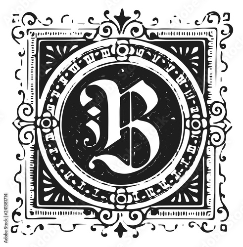 Letter B Ornament Decoration #isolated #vector