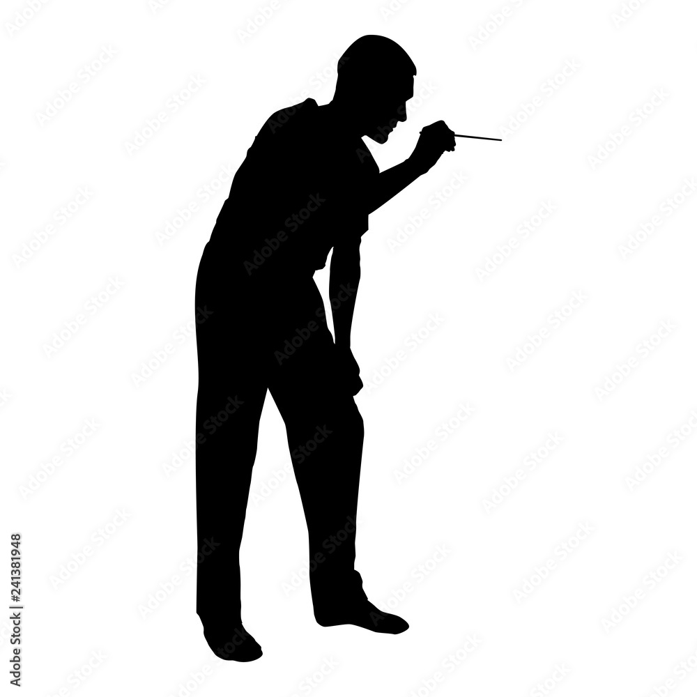 Doctor bent down holding spatula to examine throat Otolaryngologist examines throat tonsils icon black color vector illustration flat style image Doctor bent down holding spatula to examine throat Otolaryngologist examines throat tonsils icon black color vector illustration flat style image