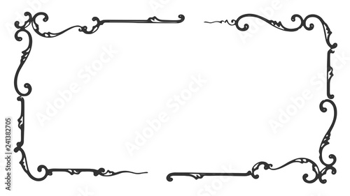 Vintage frame decoration design element #isolated #vector