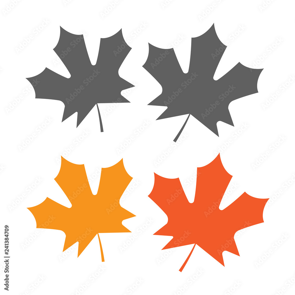 Natural leaves icons. Leaf vector icon for bio badge Natural leaves icons. Leaf vector icon for bio badge