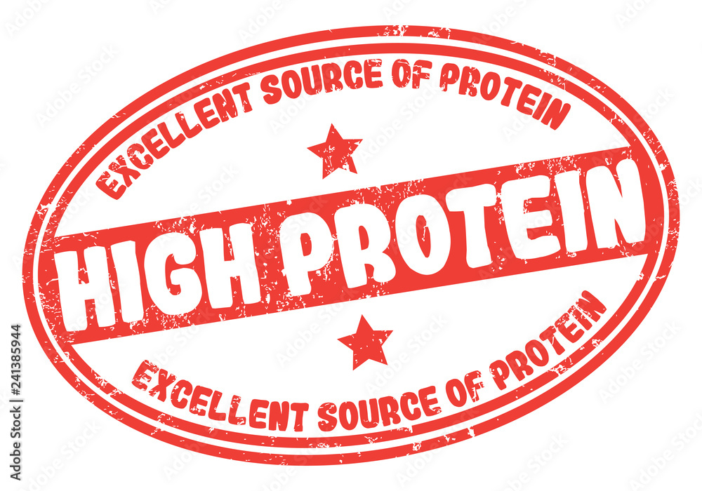 High Protein Stamp Stock Vector Adobe Stock