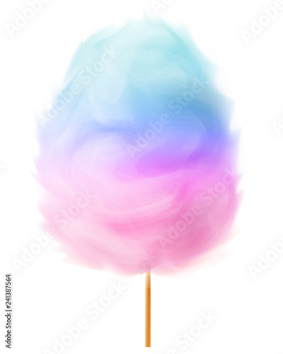 Two-tone cotton candy