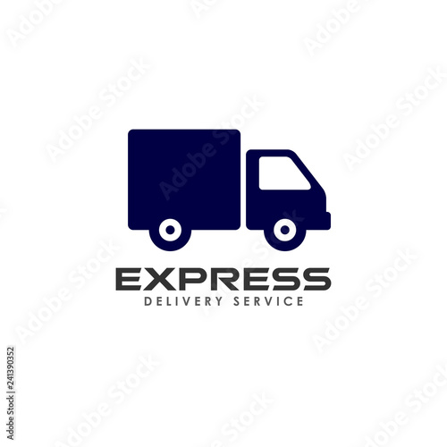 delivery services logo design. courier logo design template
