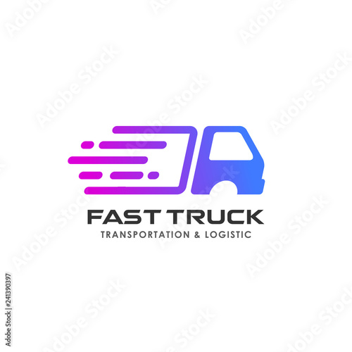 delivery services logo design. courier logo design template