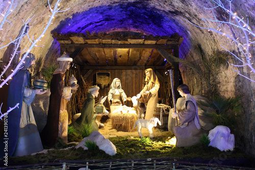 The Nativity of Jesus Christ. Christmas decoration.
